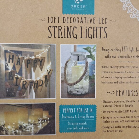 NIB Pink Flamingo 10 ft Decorative Led String Lights (2 boxes total 20ft ) - Picture 5 of 7